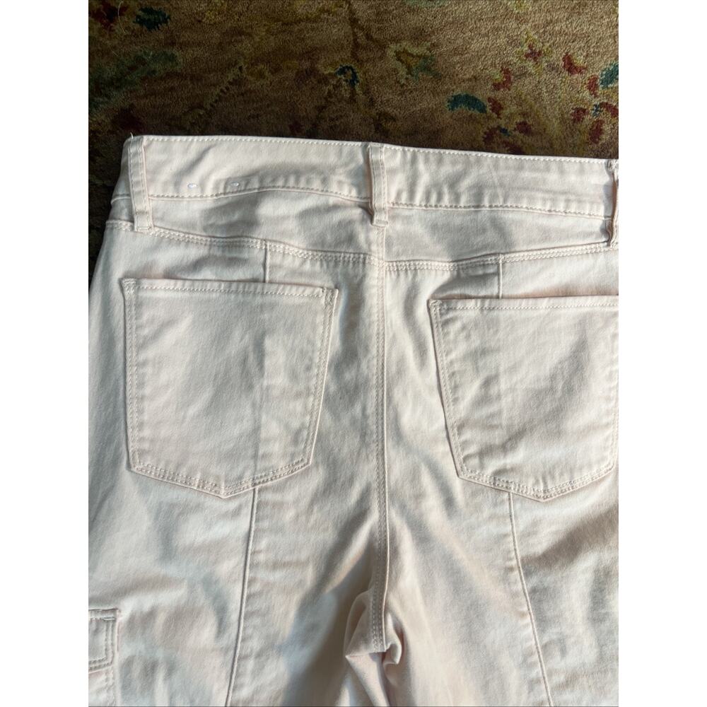 White House Black Market Blush Pink Mid Rise Skinny Cargo Pant Stretch Utility 6 - Picture 13 of 13